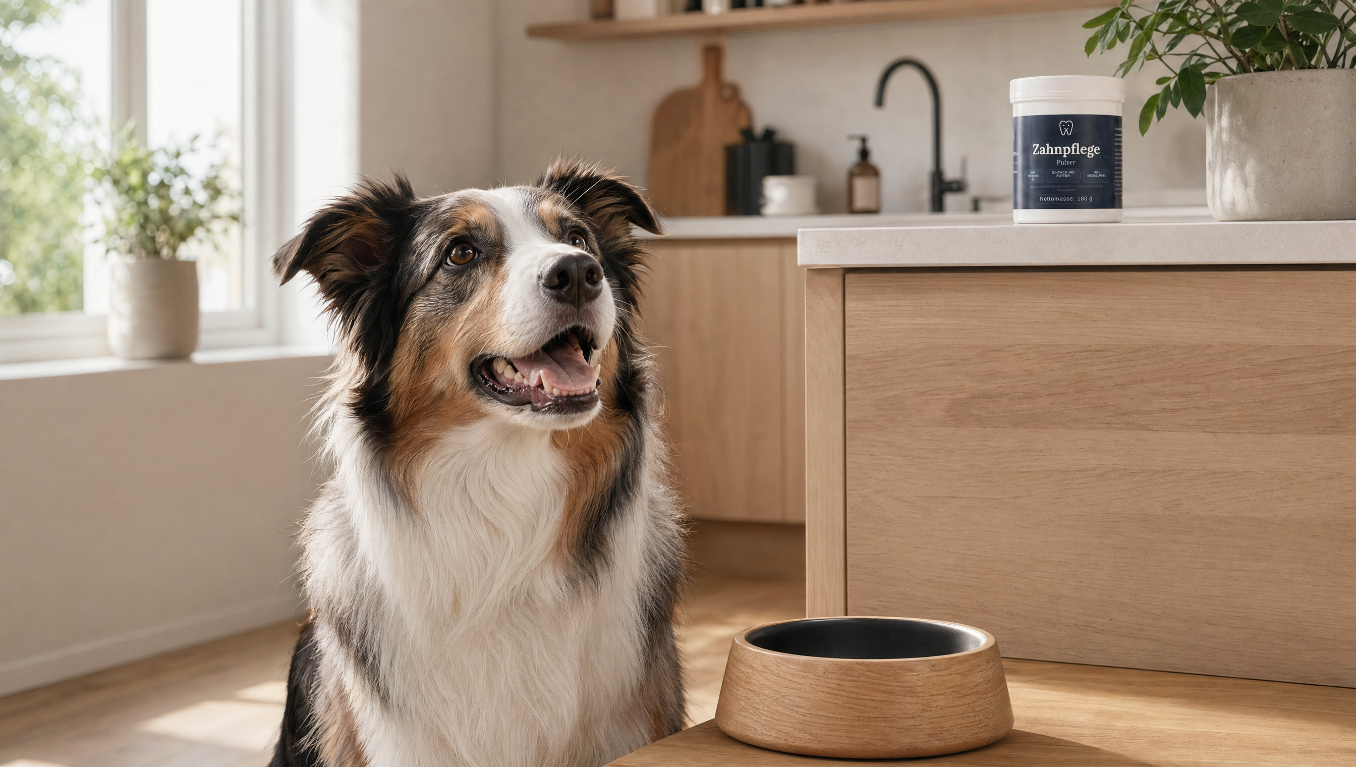 Zahnpflege Pulver für Hunde | Frischer Atem & Saubere Zähne | 180g