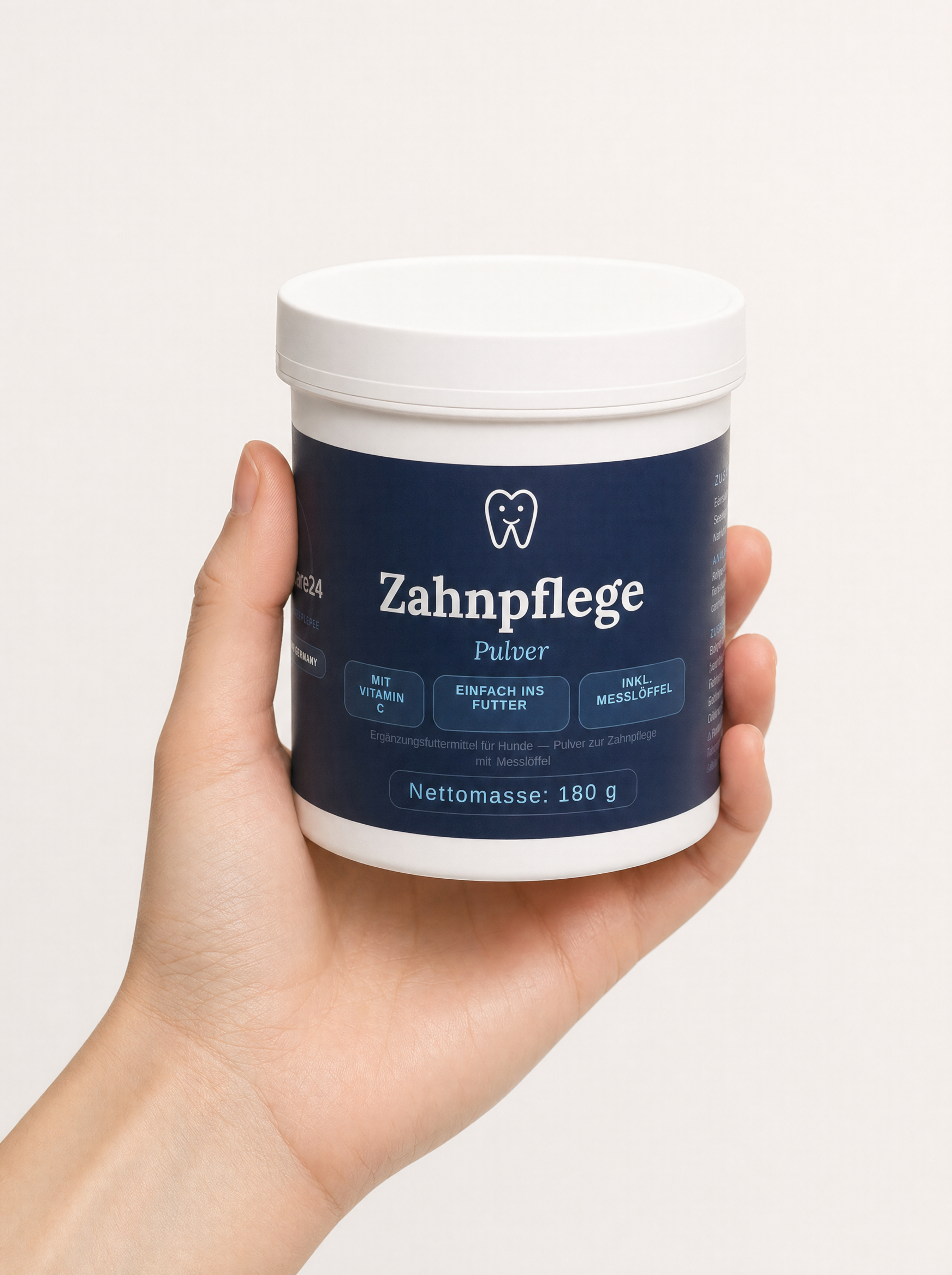 Zahnpflege Pulver für Hunde | Frischer Atem & Saubere Zähne | 180g